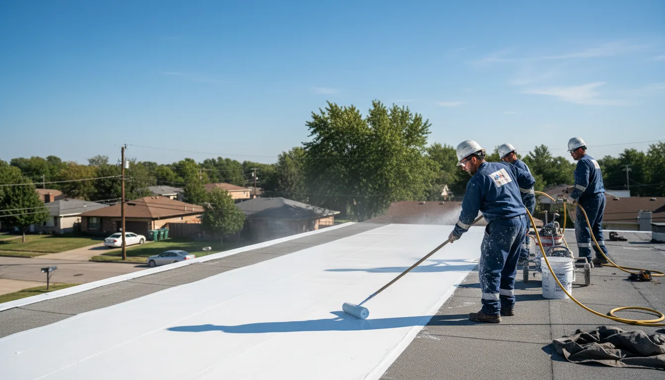 Commercial roof coating in Brownsburg, IN near me